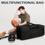 125L Extra Large Duffle Bag for Travel - Heavy Duty Duffle Bag with Multiple Pockets for Camping Gear Travel Storage Tent Storage Sports Equipment, Black