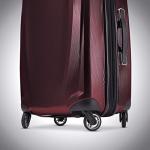 Samsonite Winfield 3 DLX Hardside Expandable Luggage with Spinners, Burgundy, Checked-Medium 25-Inch