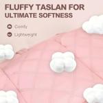 Double Bus Travel Duffle Weekender for Women, Large Gym Tote with Shoe Compartment & Adjustable Strap, Carry On Overnight Bag (Pink)