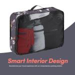 Disney Minnie Mickey Stitch Packing Cubes - Winnie the Pooh, Princess Cinderella 5 Piece Packing Cubes Compression - Travel Essential Accessories - Luggage Suitcase Organizer Set - For Kids, Adults