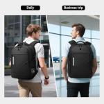 CROSSGEAR Large Travel Backpack Waterproof Laptop Bag Airline Approved Business Office Work Computer Casual Daypacks TSA Lock Anti-Theft Bookbag with USB Port Fit 17.3 inch Laptops for Men Women
