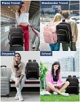 LOVEVOOK 40L Travel Backpack for Women Men,Waterproof Airline Approved Carry On Luggage Travel Essentials,TSA Carry On Backpack Personal Item Travel Bag Suitcase Weekender Traveling with Packing Cubes