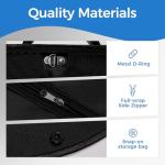 LAZYSEAL 2Pcs Garment Bag for Travel 43-Inch Waterproof Dustproof Suit Luggage Bag Unisex Suit Bag Durable 600D Oxford Fabric 2-in-1 Hanging Suitcase Clothes Storage for Suits, Dresses (Standard)