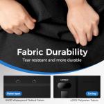 LAZYSEAL 2Pcs Garment Bag for Travel 43-Inch Waterproof Dustproof Suit Luggage Bag Unisex Suit Bag Durable 600D Oxford Fabric 2-in-1 Hanging Suitcase Clothes Storage for Suits, Dresses (Standard)