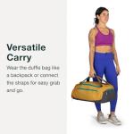 Osprey Daylite 45L Duffel Backpack - Convertible Everyday Duffel Bag for Gym, Commute, and Travel, Black
