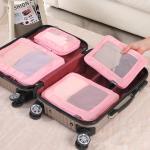 HDKJDPG 4 Set Ultralight Compression Packing Cubes Travel for Suitcases ，Compressible Mesh Packing Cubes for Travel Women Packing Organizers (Pink)