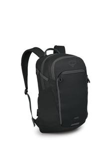 Osprey Axis Laptop Backpack - Sleek, Urban-Ready Everyday Pack with Laptop Sleeve, Dual Water Bottle Pockets, and Compression Straps - Ideal for College, Commutes, and Casual Travel, Black/Coal Grey