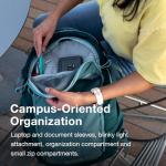 Osprey Axis Laptop Backpack - Sleek, Urban-Ready Everyday Pack with Laptop Sleeve, Dual Water Bottle Pockets, and Compression Straps - Ideal for College, Commutes, and Casual Travel, Black/Coal Grey