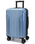 BAGSMART Expandable Carry On Luggage 22x14x9 Airline Approved, 1OO% PC Lightweight Hard Shell Suitcase, 20 Inch Travel Luggage with Spinner Wheels, Waterproof Rolling Suitcase,Blue