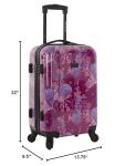 Travelers Club Bella Caronia 3 Piece or 20" Carry-On Voguish Luggage Set, Style Flora