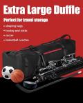 100L 40" Heavy Duty Large Duffle Bag, Easy-Carry Water-Resistant Sports Duffel with Reinforced Zipper, for Gym, Camping, Football Equipment Storage, Coach Team Travel Bag