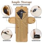 Coolife Garment Bag Travel Foldable Garment Duffel Bag Carry On Weekender Bag Suit Bag Dress Bag Convertible for Hanging Clothes Overnight Bag for Women Men Business Travel 3 Piece Set