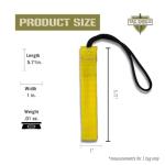 Tac Shield Stealth Gear Tag (2-Pack),1-Inch, Durable, Lightweight Identification Tag for Tactical Gear, Luggage, Bags and Equipment, Made in USA, Yellow