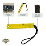 Tac Shield Stealth Gear Tag (2-Pack),1-Inch, Durable, Lightweight Identification Tag for Tactical Gear, Luggage, Bags and Equipment, Made in USA, Yellow