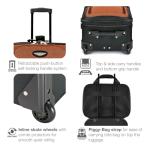 Travel Select Amsterdam Softside Expandable Rolling Luggage Set, 2-Piece Upright Suitcases with 2-Wheel Design, Lightweight Durable Polyester, Burgundy