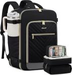 LOVEVOOK Travel Backpack For Women,40L Carry On Backpack Flight Approved,TSA Personal Item Travel Bag Fits 17 Inch Laptop,Business Weekender Overnight Daypack with 3 Packing Cubes