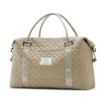 Travel Duffel Bag, Weekender Overnight Bags for Women, Carry On Personal Item Bag with Trolley Sleeve & Wet Pocket,Pale Khaki