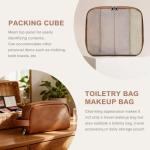 3-in-1 Leather Duffle Bag for Travel with Toiletry Bag and Shoe Compartment, Weekender Overnight Gym Bag for Men Women, Carry On Bag Fits 21 Inch Laptop