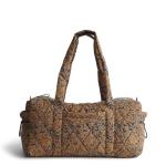 Vera Bradley Women's Featherweight Original Duffel Bag Travel, Lotus Montage Roasted Pecan, One Size