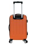 Rockland London Hardside Spinner Wheel Luggage, Orange, Carry-On 20-Inch