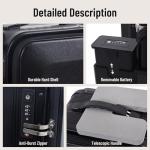 GHSY 20" Ride-On Smart Luggage, Electric Carry-On Suitcase with Removable Battery, 13km Range, 150kg Load, 200W Motor for Adults & Teens (Airline Compliant)