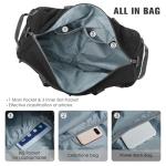 G4Free 65L Foldable Duffle Bag with Shoe Compartment for Travel Large Overnight Carry On Duffel Bag Packable for Men
