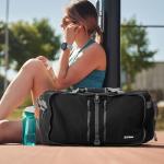 G4Free 65L Foldable Duffle Bag with Shoe Compartment for Travel Large Overnight Carry On Duffel Bag Packable for Men