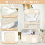 10 Set Packing Cubes for Travel, Travel Organizer with Hanging Toiletry Bag and Shoe Bag, Luggage Organizer Bags for Travel Essentials Women Men (Beige)