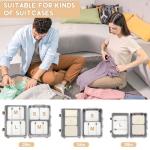 10 Set Packing Cubes for Travel, Travel Organizer with Hanging Toiletry Bag and Shoe Bag, Luggage Organizer Bags for Travel Essentials Women Men (Beige)