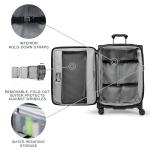 Travelpro Crew Classic Lightweight Softside Expandable Checked Luggage, 8 Wheel Spinner Suitcase, TSA Lock, Men and Women, Checked Medium 25-Inch, Black