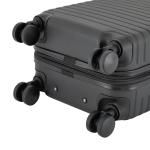 kensie 20" Graceful Hardside Carry-On Luggage, Black