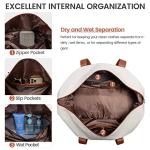 LOVEVOOK Weekender Bag, Large Travel Duffel Bag for Women with 2 Packing Cubes, Carry on Overnight Bag with Shoe Compartment, Mom Hospital Bags for Labor and Delivery