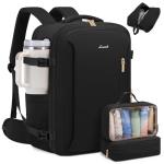 LOVEVOOK Travel Backpack For Women with Waist Strap, 40L Carry On Backpack Luggage Flight Approved,TSA Personal ltem Travel Bag Essentials Fits 17.3 Inch Laptop,Weekender Daypack with 3 Packing Cubes