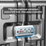 AIWEINY Zipperless Luggage, 22x14x9 Aviation Certified, Polycarbonate Aluminum Hardshell, Expandable Carry-On Luggage with Spinner Wheels, Hardshell Luggage, 20 Inch Cabin