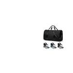 Convertible Garment Duffle Bags for Travel, Carry On Garment Bag for Women Men 2 in 1 Hanging Suit Bag, Large Weekender Bags for Business Trip Wedding Hanging Clothes Black