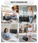 Convertible Garment Duffle Bags for Travel, Carry On Garment Bag for Women Men 2 in 1 Hanging Suit Bag, Large Weekender Bags for Business Trip Wedding Hanging Clothes Black