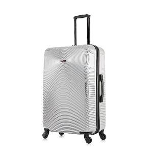 DUKAP INCEPTION Luggage with Spinner Wheels | Durable Lightweight Hardside Suitcase, Travel Bag with Handle and Trolley, 28-Inch Large Checked Luggage | Silver