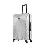 DUKAP INCEPTION Luggage with Spinner Wheels | Durable Lightweight Hardside Suitcase, Travel Bag with Handle and Trolley, 28-Inch Large Checked Luggage | Silver