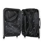 DUKAP INCEPTION Luggage with Spinner Wheels | Durable Lightweight Hardside Suitcase, Travel Bag with Handle and Trolley, 28-Inch Large Checked Luggage | Silver