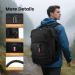 LOVEVOOK 50L Travel Backpack for Men, Airline Approved Carry On Luggage with 3 Packing Cubes, TSA Overnight Bags, Waterproof Personal Item Bag, Weekender Essentials Backpacks fits 18" Laptop