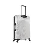 DUKAP INCEPTION Luggage with Spinner Wheels | Durable Lightweight Hardside Suitcase, Travel Bag with Handle and Trolley, 28-Inch Large Checked Luggage | Silver