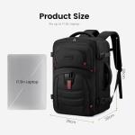 LOVEVOOK 50L Travel Backpack for Men, Airline Approved Carry On Luggage with 3 Packing Cubes, TSA Overnight Bags, Waterproof Personal Item Bag, Weekender Essentials Backpacks fits 18" Laptop