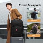 LOVEVOOK 50L Travel Backpack for Men, Airline Approved Carry On Luggage with 3 Packing Cubes, TSA Overnight Bags, Waterproof Personal Item Bag, Weekender Essentials Backpacks fits 18" Laptop