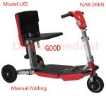 Hot Selling Luggage Remote Trunk Folding Three-wheel electric Wheelchair Mobility Scooter For Disabled,Could Carry On The Plane
