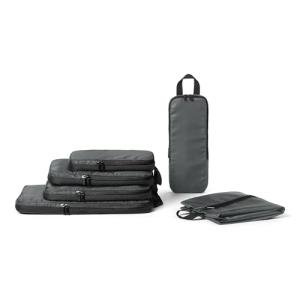 Amazon Essentials Ultralight Compression Packing Cubes Packing Organizer Grey check 6 pack Grey