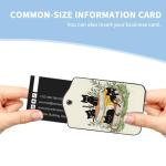 Nyixblyre 2 Pcs Luggage Tag for Suitcases, Black Cat Book Cute PU Leather Suitcase Tag Privacy Cover ID Label with Metal Loop, Personalized Baggage Identifier for Women Cruise Bag Travel Essentials