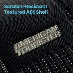 American Tourister Stratum 2.0 Expandable Hardside Luggage with Spinner Wheels, Checked-Large, Jade Green