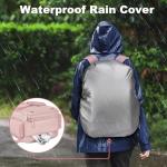 Taygeer Vacuum Backpack, Expandable Vacuum Seal Carry on Backpack with Rain Cover, 17'' laptop Compression Backpacks Travel with Shoe Compartment, TSA Approved Personal Item Compression Back Pack,Pink