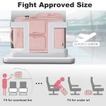 Taygeer Vacuum Backpack, Expandable Vacuum Seal Carry on Backpack with Rain Cover, 17'' laptop Compression Backpacks Travel with Shoe Compartment, TSA Approved Personal Item Compression Back Pack,Pink