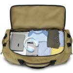 Laripwit Collapsible Duffle Bag with Wheels 130-170L Extra Large Expandable Travel Duffel Bag for Men Women Heavy Duty Military Duffle Bag for Camping Rolling Foldable Carry On Luggage, Brown